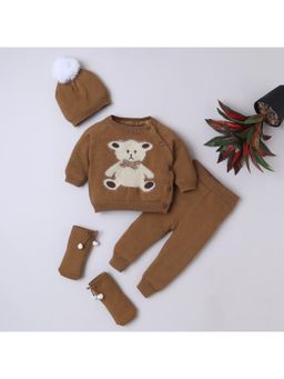 Yellow Apple - Baby Unisex Baby Co-Ord Set-Brown