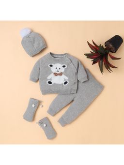 Yellow Apple - Baby Unisex Baby Co-Ord Set-Grey