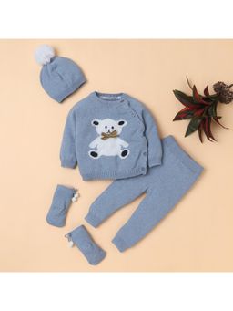 Yellow Apple - Baby Unisex Baby Co-Ord Set-Blue