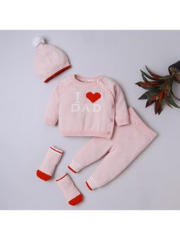 Yellow Apple - Baby Unisex Baby Co-Ord Set-Pink
