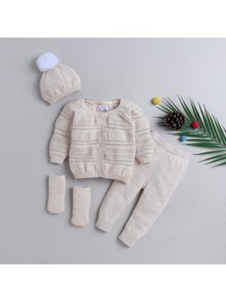 Yellow Apple - Baby Unisex Baby Co-Ord Set-Off White