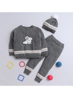 Yellow Apple - Baby Unisex Baby Co-Ord Set-Grey