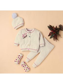Yellow Apple - Baby Unisex Baby Co-Ord Set-Ivory