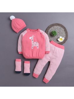Yellow Apple - Baby Unisex Baby Co-Ord Set-Pink