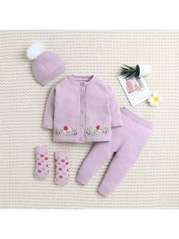 Yellow Apple - Baby Unisex Baby Co-Ord Set-Lavender
