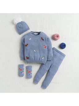 Yellow Apple - Baby Unisex Baby Co-Ord Set-Blue
