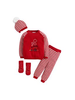 Yellow Apple - Baby Unisex Baby Co-Ord Set-Red