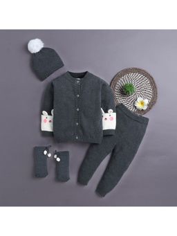 Yellow Apple - Baby Unisex Baby Co-Ord Set-Charcoal