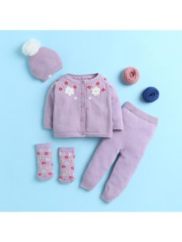 Yellow Apple - Baby Unisex Baby Co-Ord Set-Lavender