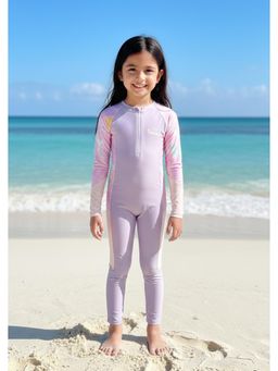 The Mom Store - Lavender Rainbow Reef Girls Swimsuit