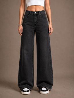 VBEAUTI - Black Women Streatchable High Rise Jeans