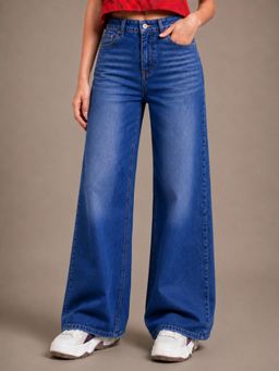VBEAUTI - Tint Black Straight Leg Streatchable Women High Rise Jeans