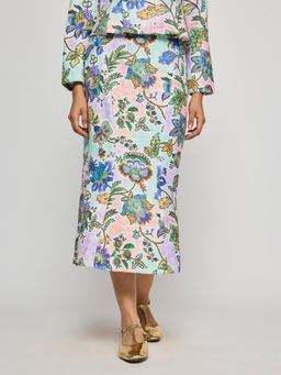 Label Ritu Kumar - Women Multicolor Cosenza Midi Skirt