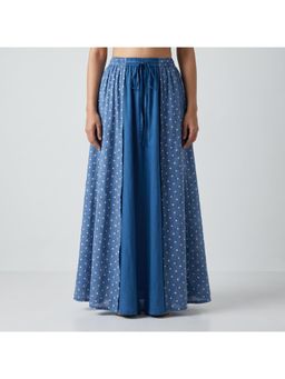 Zuri - Women's Polka Layered Maxi Skirt