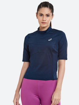 ASICS - Visibility Ss Blue Women Running T-shirts
