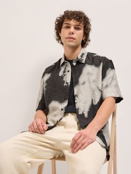 The Bear House - Men Multi-Color Abstract Printed Casual Shirt
