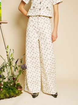Sister Jane - Peche Ditsy Denim Off White Jeans
