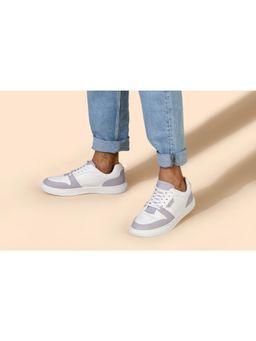 Neeman's - Retro Slick Sneaker White & Grey