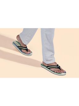 Neeman's - Striped Fusion Black Flipflop