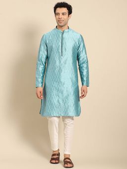 Amodh by Kisah - Men Blue Kurta
