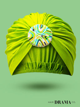 Hair Drama Co. - Turban - Lime Green