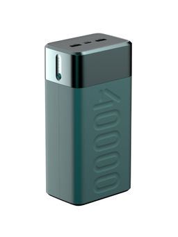 Ambrane - Stylo Boost with 40,000mAh Battery and Ultra-Fast Charging Output of 65W Green