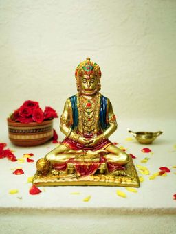 Ekhasa - Handpainted Hanuman Ji Murti