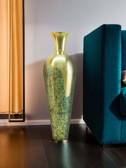 Ekhasa - Tall Big Metallic Flower Vase for Home Decor
