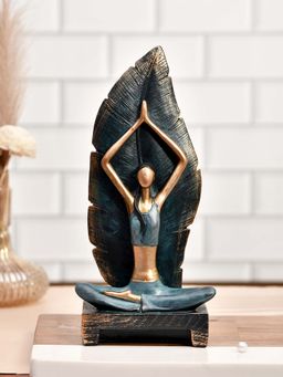 Tayhaa - Resin Dipped Grey Yoga Statue