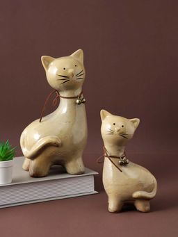 Tayhaa - Cute Cats with Bell On Neck (Set Of 2)