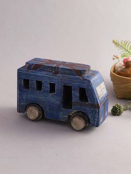 AAPNO RAJASTHAN - Vintage Style Blue Bus Showpiece