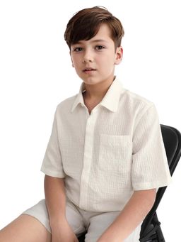 RARE ONES - Off White Stripes Regular Fit Shirt - Rare Ones By Rare Rabbit