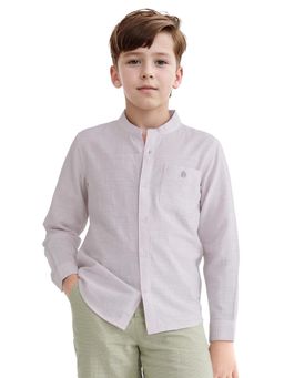 RARE ONES - Purple Solid Regular Fit Shirt - Rare Ones By Rare Rabbit