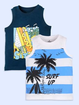 KiddoPanti - Multi-Color Printed Regular Fit T-Shirt (Pack of 2)