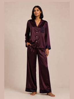Noite Luxe - ATELIER-AMARANTE full Sleeves Shirt and Pyjama