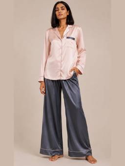 Noite Luxe - Harmony Poudre full Sleeves Shirt and Pyjama