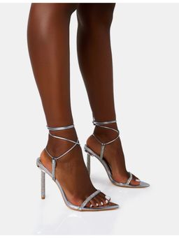 PUBLIC DESIRE - Dream Silver Mirror Stiletto Heels