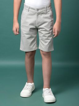CRIMSOUNE CLUB - Boy's Grey Solid Shorts