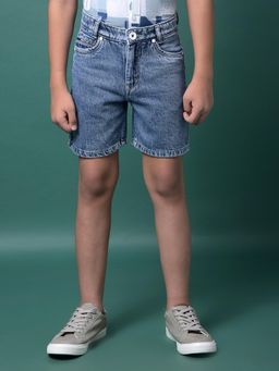 CRIMSOUNE CLUB - Boy's Blue 100% Cotton Shorts