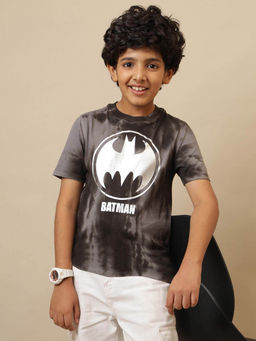 Kidsville - Multi-Colour Official Batman Printed Regular Fit T-Shirt