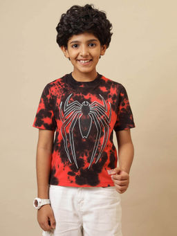 Kidsville - Red Official Spiderman Printed Regular Fit T-Shirt