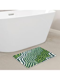 OBSESSIONS - Super Absorbent Anti-Skid Polyester Bath Mat Green