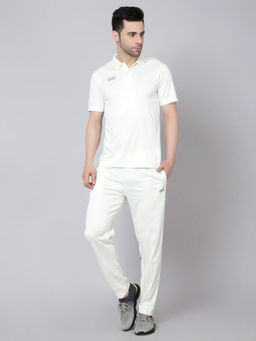 Shiv Naresh - White Solid Fitted Fit Polo T-Shirt