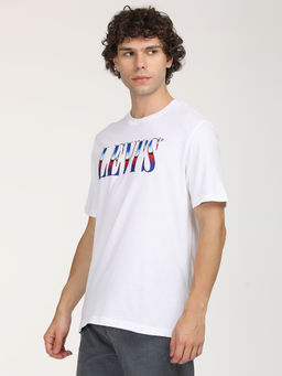 Levi's - White Solid Oversized Fit T-Shirt
