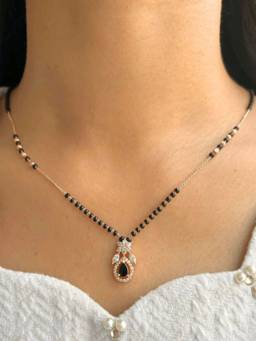 Zeraki Jewels - Aanya mangalsutra Black