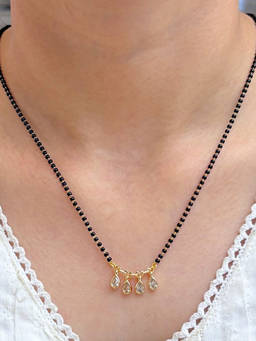 Zeraki Jewels - Meher Full Black Beads Mangalsutra
