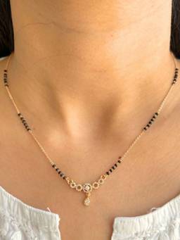 Zeraki Jewels - Rihanna Mangalsutra Rose Gold