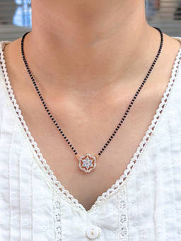 Zeraki Jewels - Solitaire Full Black Beads