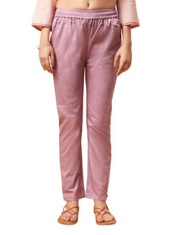 Bottoms.Love - Women Lavender Regular Fit Solid Pant
