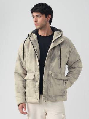 Buy The Souled Store Racer Lunar Cloud Men Puffer Jacket - Image 1
